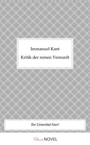 Kritik der reinen Vernunft